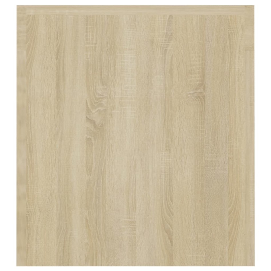 Mueble de TV con luces LED roble Sonoma 120x35x40