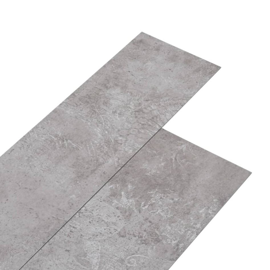 Lamas para suelo autoadhesivas PVC gris tierra 5,02 m²