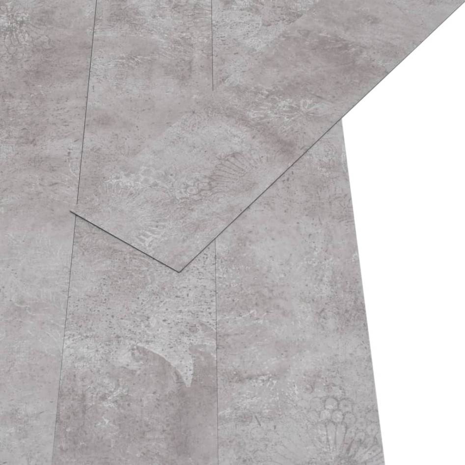 Lamas para suelo autoadhesivas PVC gris tierra 5,02 m²