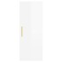 Armario de pared blanco brillante 34,5x34x90