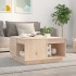 Mesa de centro madera maciza de pino 60x61x32,5