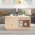 Mesa de centro madera maciza de pino 60x61x32,5