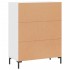 Aparador de madera de ingeniería blanco 69,5x34x90
