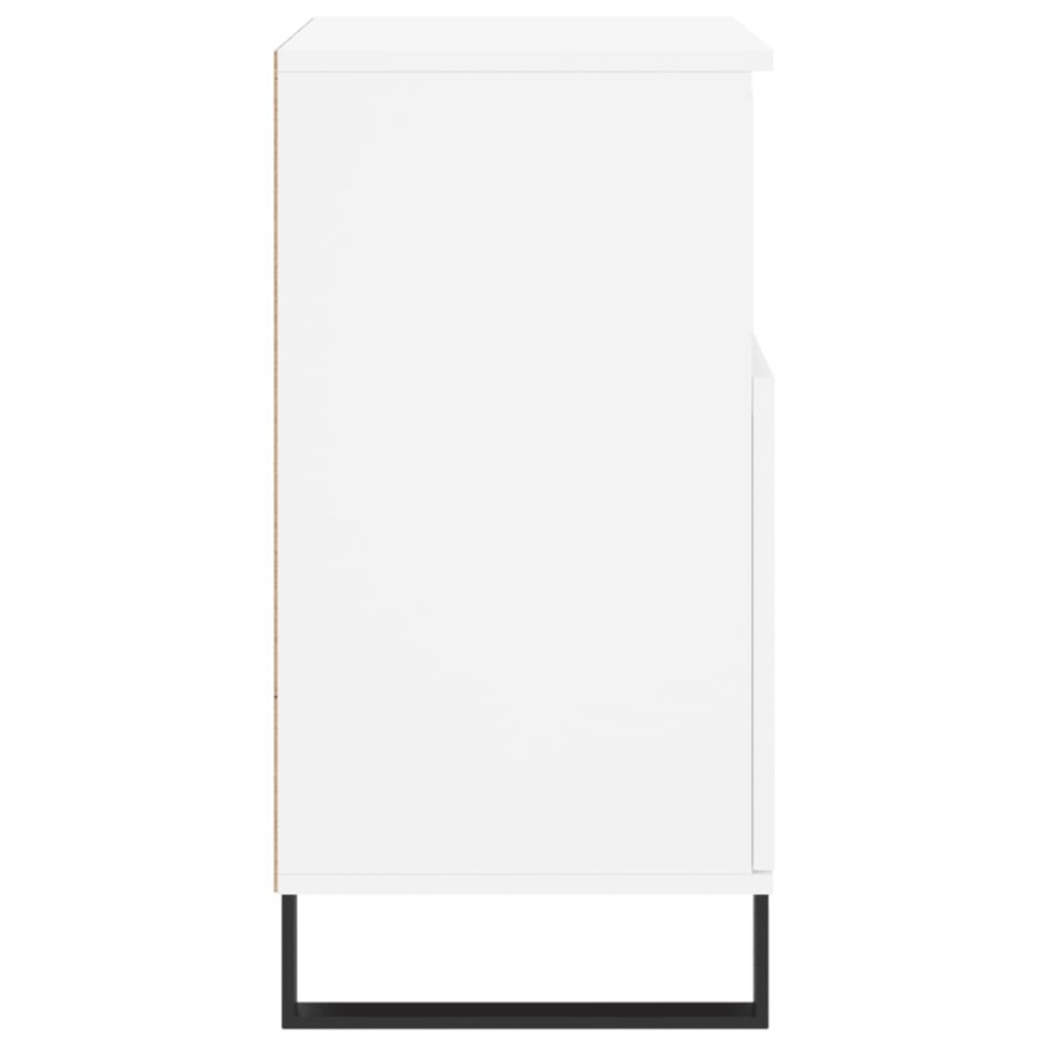 Aparador de madera contrachapada blanco 60x35x70