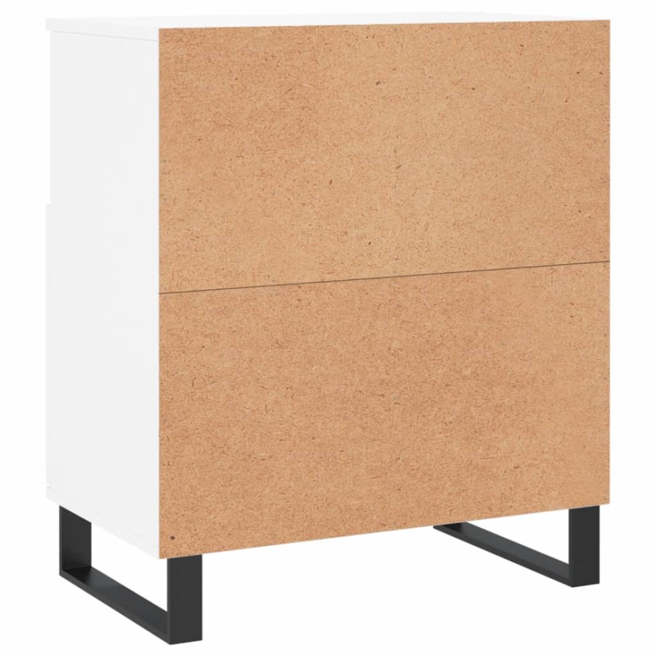 Aparador de madera contrachapada blanco 60x35x70