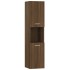 Armario de baño madera de ingeniería marrón roble 30x30x130