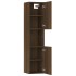 Armario de baño madera de ingeniería marrón roble 30x30x130