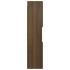 Armario de baño madera de ingeniería marrón roble 30x30x130