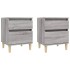Mesitas de noche 2 unidades gris Sonoma 40x35x50