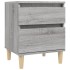 Mesitas de noche 2 unidades gris Sonoma 40x35x50