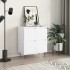 Aparador de madera contrachapada blanco 60x35x70