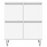 Aparador de madera contrachapada blanco 60x35x70