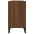 Armario de lavabo madera contrachapada marrón roble 80x33x60
