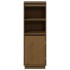 Aparador alto de madera maciza de pino marrón miel 37x34x110