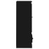 Aparador alto madera contrachapada negro 36x35,5x103,5