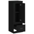 Aparador alto madera contrachapada negro 36x35,5x103,5