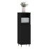 Armario de baño madera contrachapada negro 30x30x100