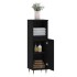 Armario de baño madera contrachapada negro 30x30x100