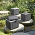Keter Puf de almacenamiento cubo grafito