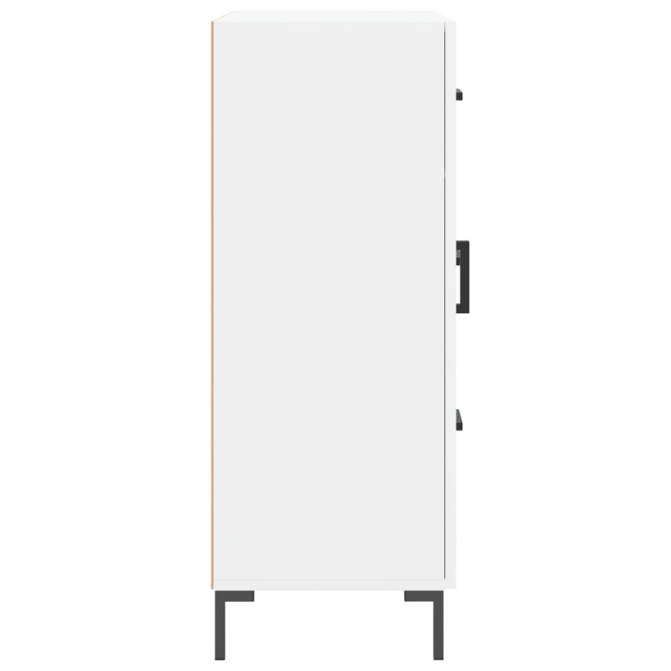 Aparador de madera de ingeniería blanco 69,5x34x90