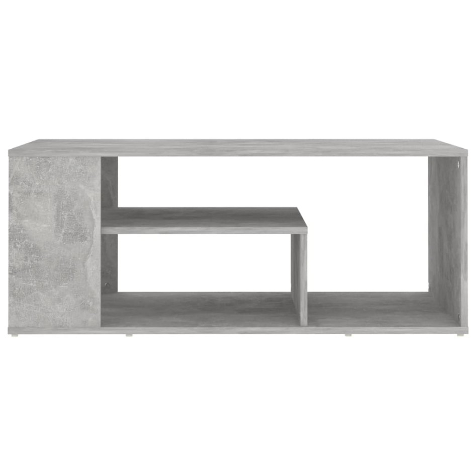 Mesa de centro madera de ingeniería gris hormigón 100x50x40