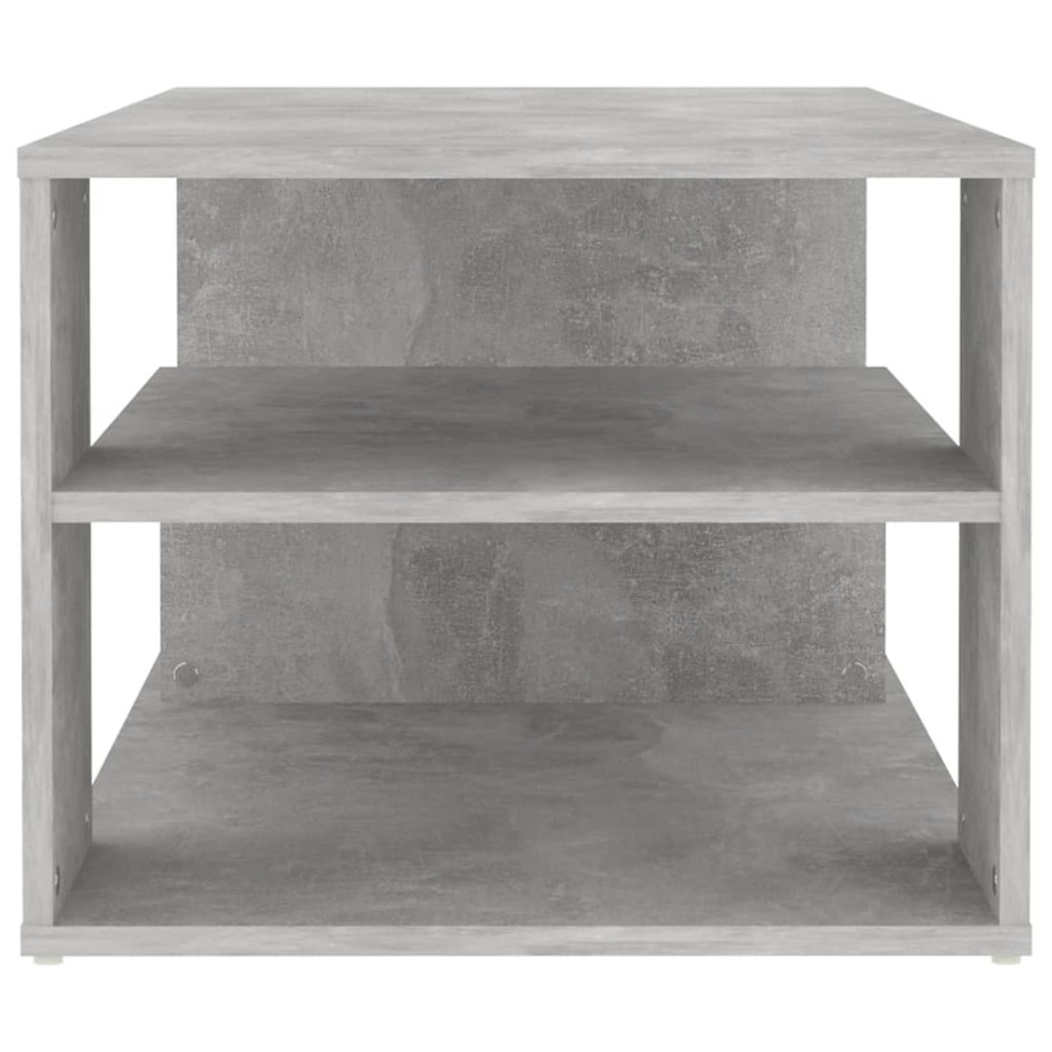 Mesa de centro madera de ingeniería gris hormigón 100x50x40