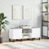 Mueble para discos madera contrachapada blanco 121x38x48