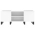 Mueble para discos madera contrachapada blanco 121x38x48