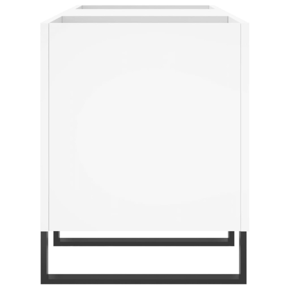 Mueble para discos madera contrachapada blanco 121x38x48