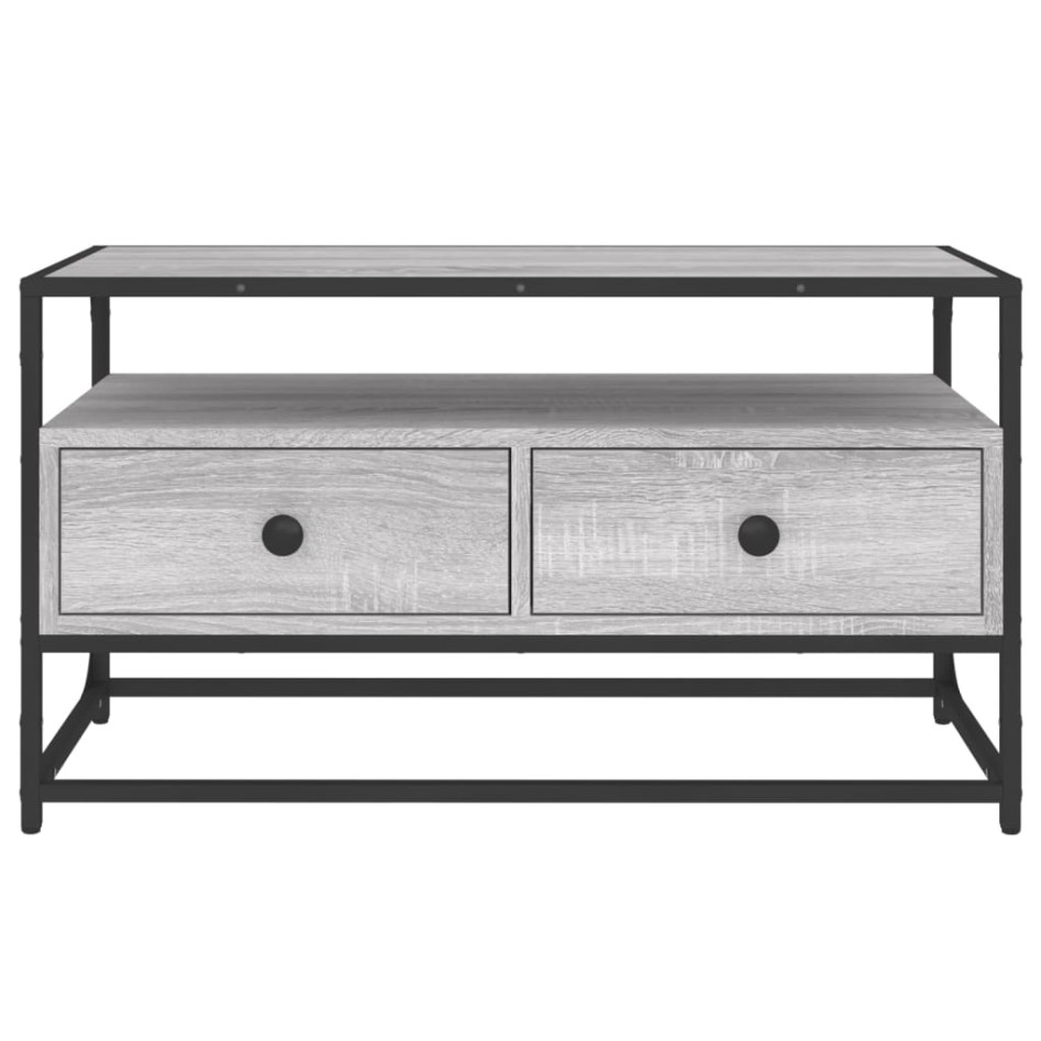 Mueble para TV madera contrachapada gris Sonoma 80x35x45