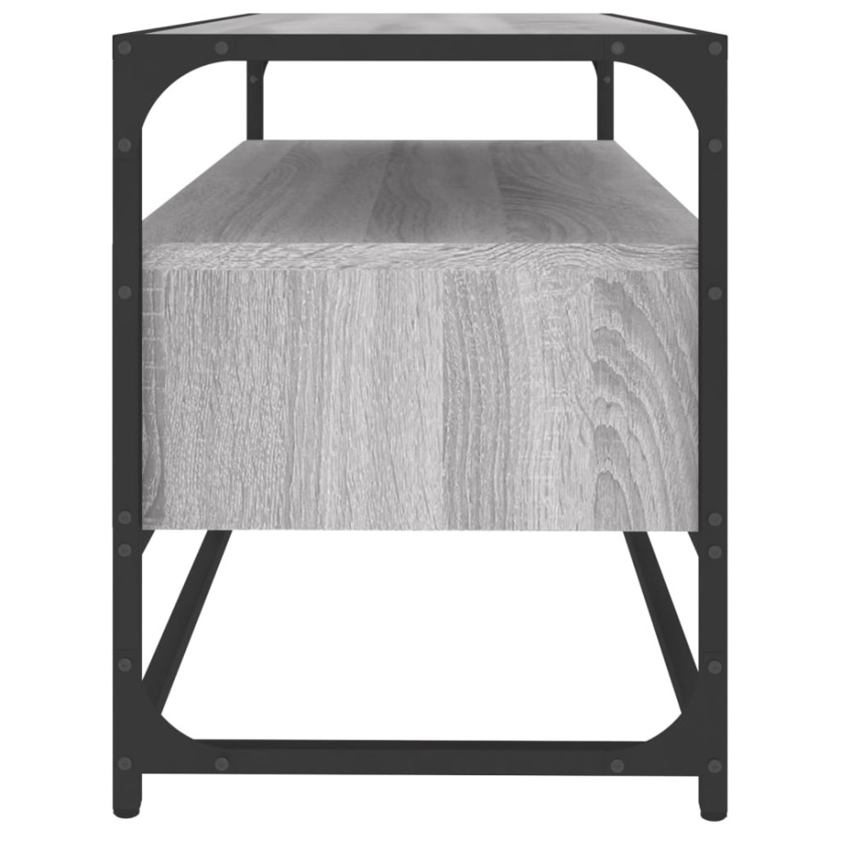 Mueble para TV madera contrachapada gris Sonoma 80x35x45