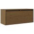 Armario de pared madera maciza de pino marrón miel 80x30x35