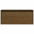 Armario de pared madera maciza de pino marrón miel 80x30x35