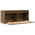 Armario de pared madera maciza de pino marrón miel 80x30x35