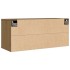 Armario de pared madera maciza de pino marrón miel 80x30x35