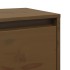 Armario de pared madera maciza de pino marrón miel 80x30x35