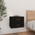 Mesita de noche de pared negro 50x36x40