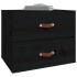 Mesita de noche de pared negro 50x36x40