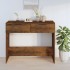Mesa consola madera contrachapada roble ahumado 90x36x75