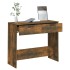 Mesa consola madera contrachapada roble ahumado 90x36x75