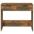 Mesa consola madera contrachapada roble ahumado 90x36x75