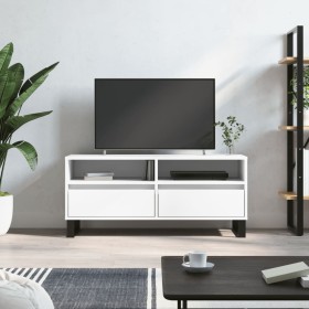 Mueble para TV madera contrachapada blanco 100x34,5x44,5