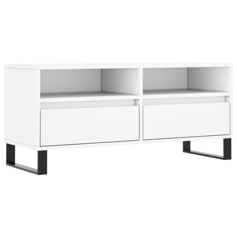 Mueble para TV madera contrachapada blanco 100x34,5x44,5