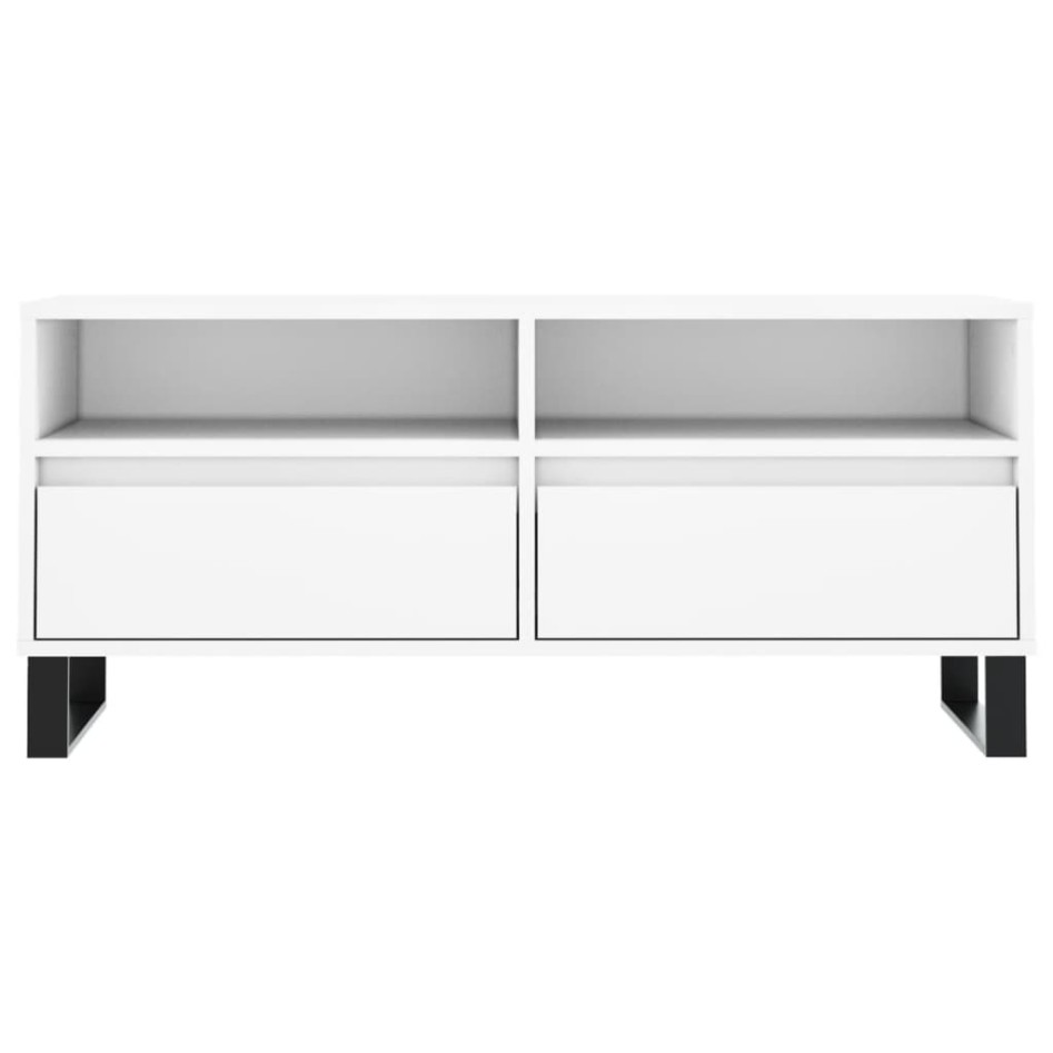 Mueble para TV madera contrachapada blanco 100x34,5x44,5