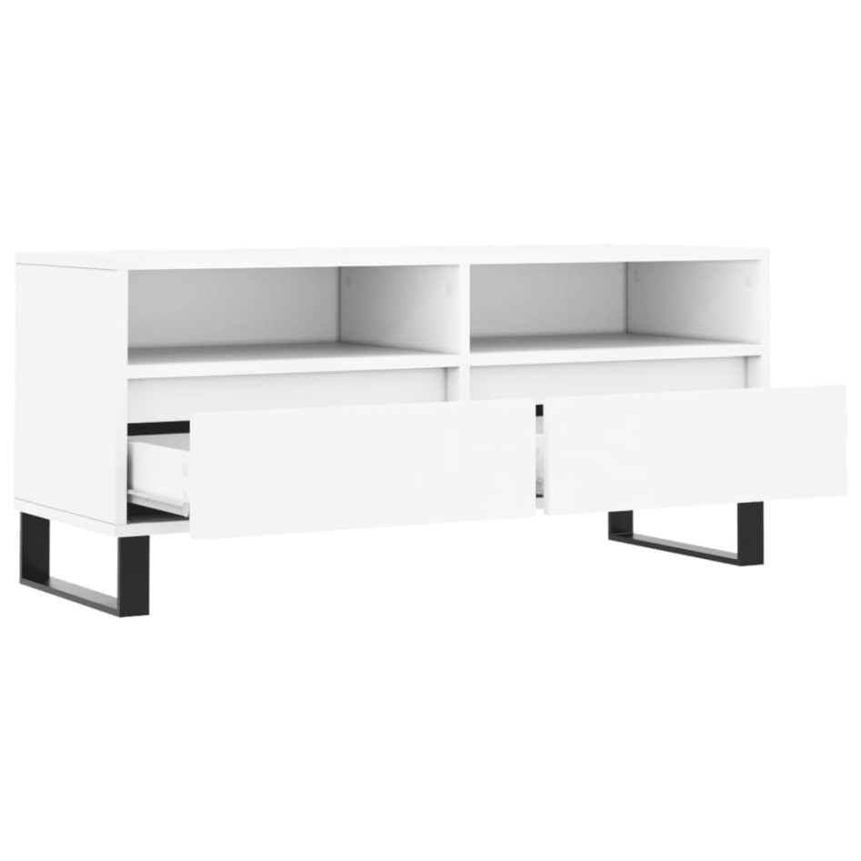 Mueble para TV madera contrachapada blanco 100x34,5x44,5