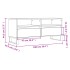 Mueble para TV madera contrachapada blanco 100x34,5x44,5