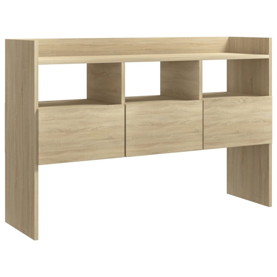 Aparador de madera contrachapada roble Sonoma 105x30x70