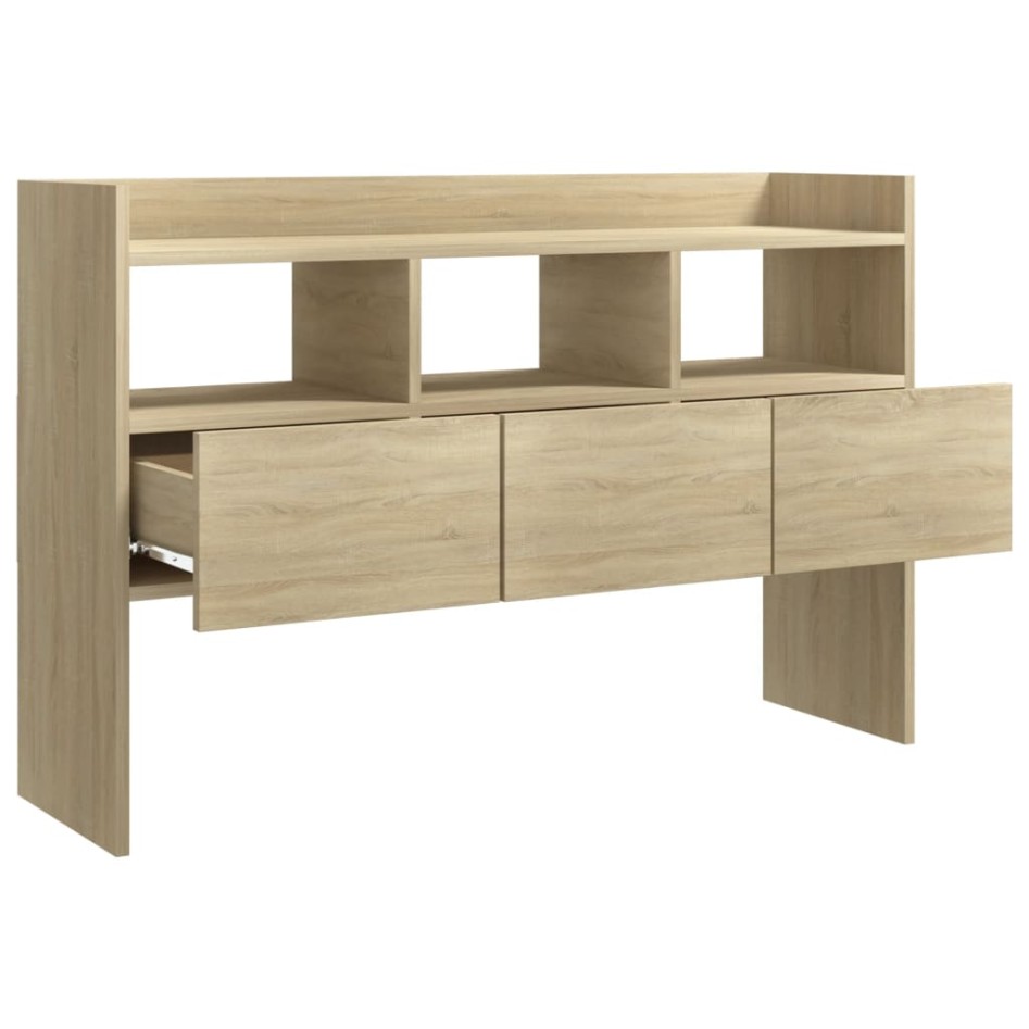 Aparador de madera contrachapada roble Sonoma 105x30x70
