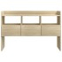 Aparador de madera contrachapada roble Sonoma 105x30x70