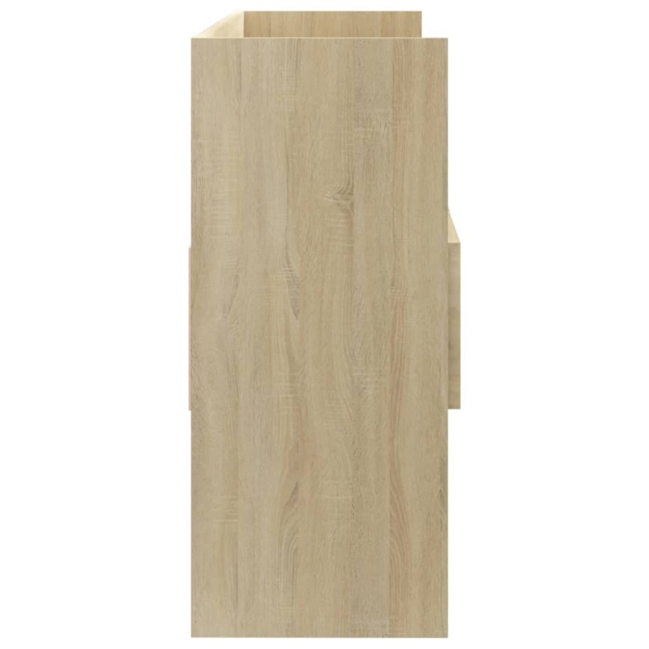 Aparador de madera contrachapada roble Sonoma 105x30x70